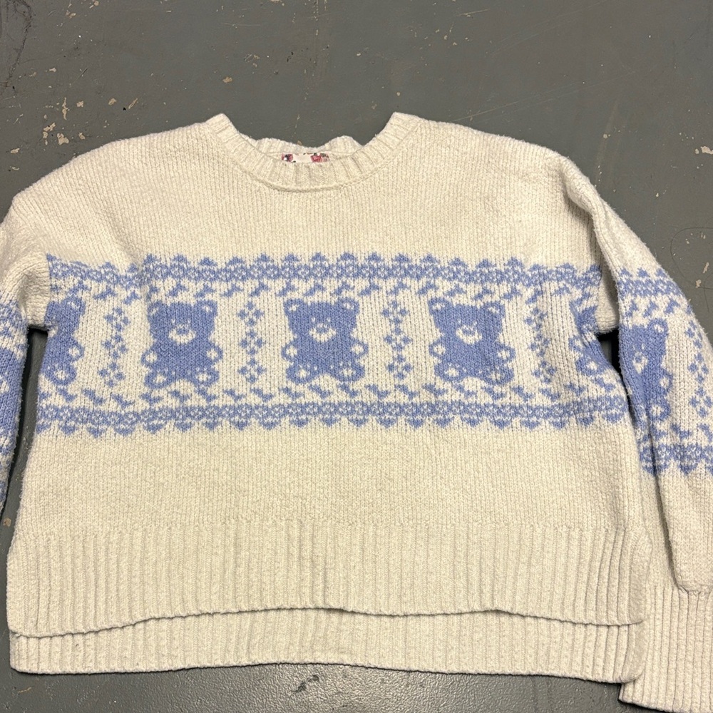 Pink Republic White Textured Sweater